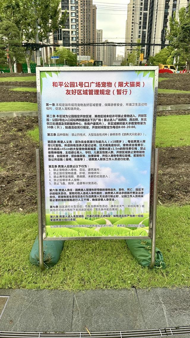一周“升级版”游园带来哪些“乐与痛”？新葡京遛狗、帐篷……上海公园新规施行(图16)
